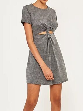 Urban Outfitters Sparkle & Fade Knot-Front T-Shirt Dress